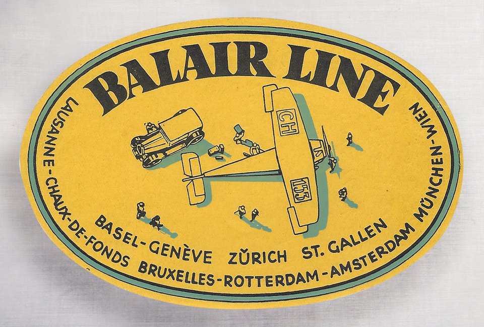 Balair Line – Affiche ancienne – ANONYMOUS – 1928