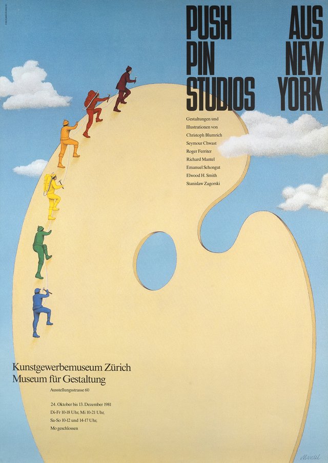 Push Pin Studios, Aus New York, Kunstgewerbemuseum Zürich, Museum für Gestaltung