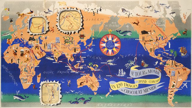 Le tour du monde du chocolat Menier, Grand concours en 120 images