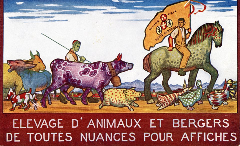 Elevage d'animaux et bergers de toutes nuances pour affiches – Vintage poster – ANONYMOUS – None
