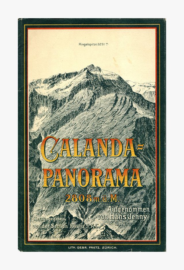 Calanda-panorama, Aufgenommen von Hans Jenny, Chur