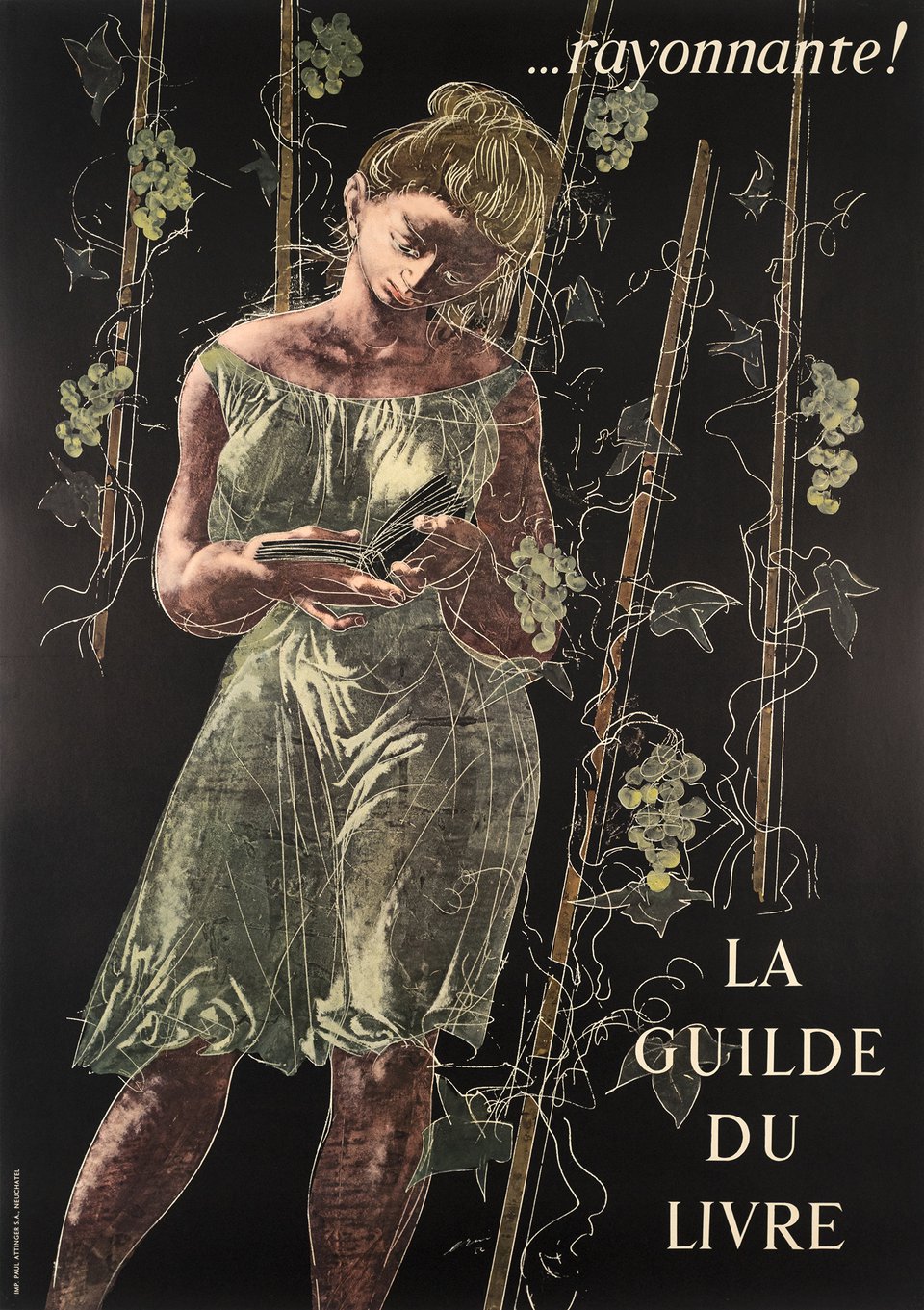 La Guilde du Livre – Vintage poster – Hans ERNI – 1956