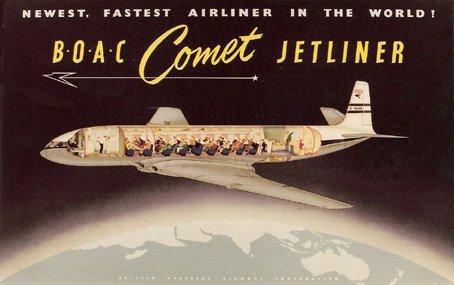 BOAC Comet Jetliner, Newest fastest airliner in the world