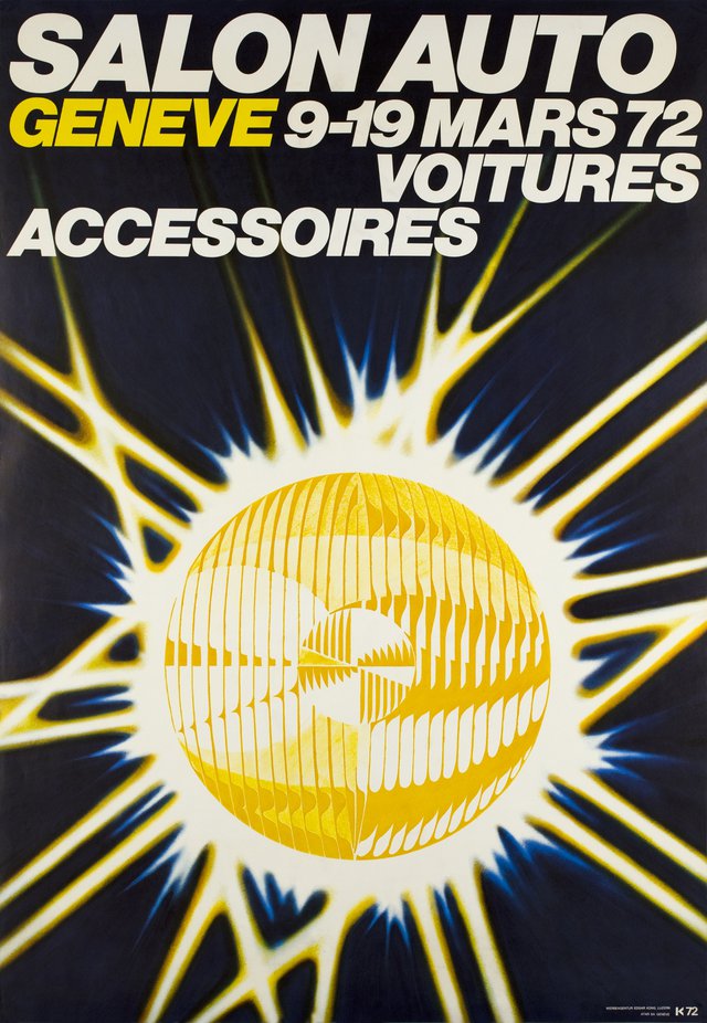 Genève, Salon Auto Voitures Accessoires, Mars 1972