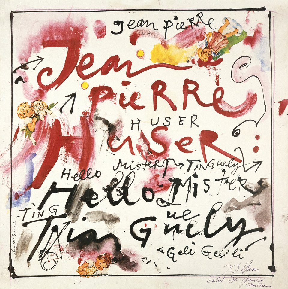 Jean Pierre Huser, Hello Mister Tinguely – Affiche ancienne – Jean TINGUELY – 1980