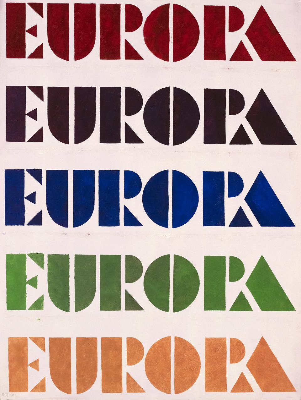 Europa, Maquette – Affiche ancienne – R. SCHWEITZER – 1941