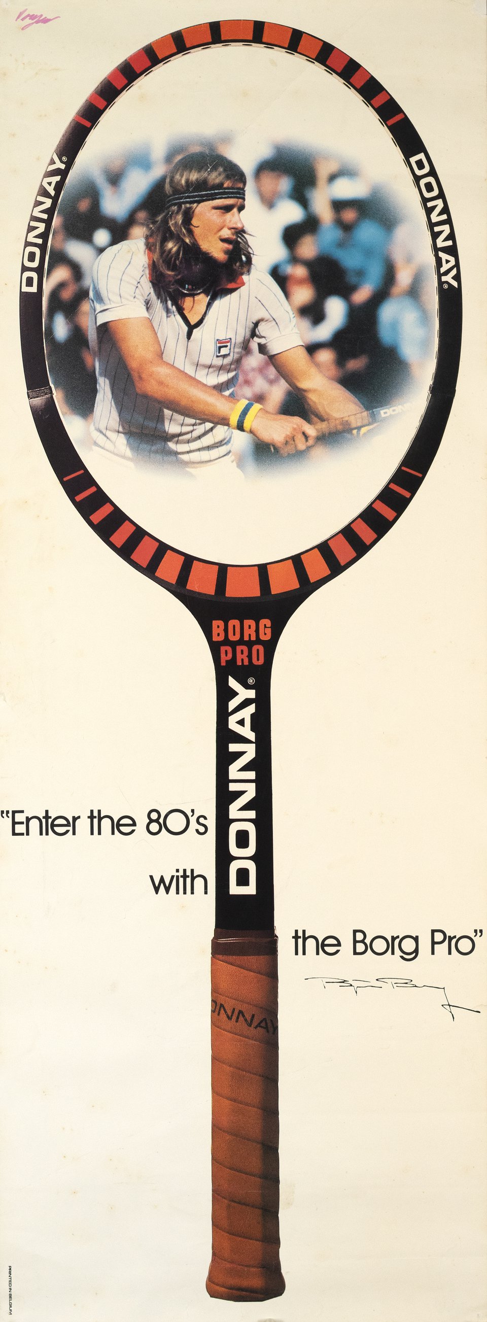 Donnay, Enter the 80's with the Borg Pro – Affiche ancienne – ANONYMOUS – 1980