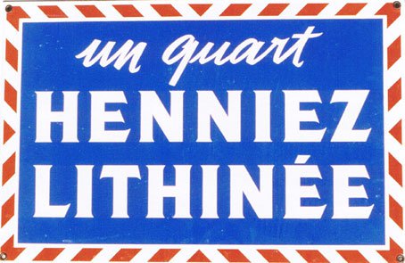 Un quart Henniez Lithinée, grand format