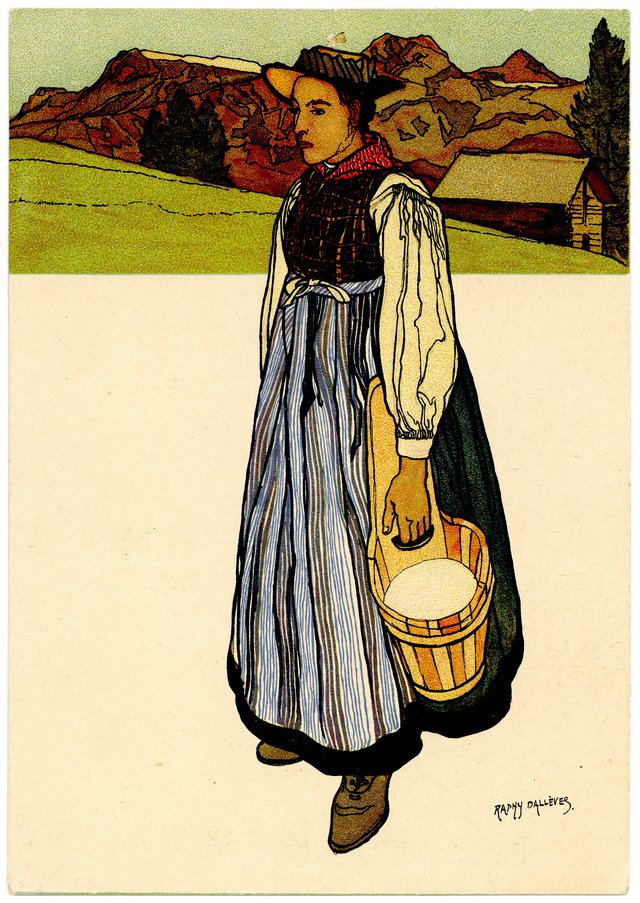 Menu Helvetica, costume valaisan