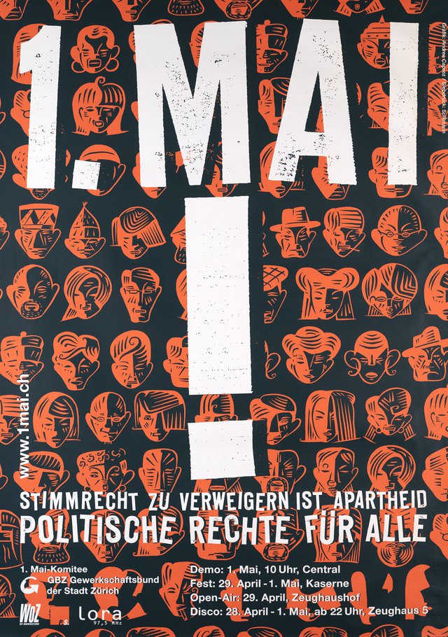 1. Mai, Stimmrecht zu wereigern ist apartheid, Politische rechte für alle