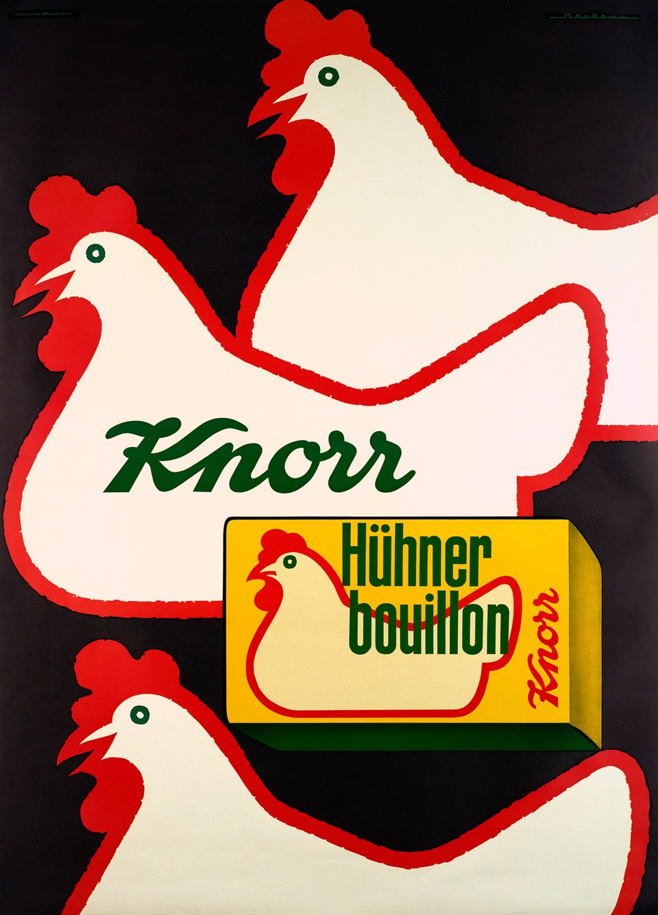 Knorr, Hühner bouillon – Vintage poster – Fred NEUKOMM – 1954