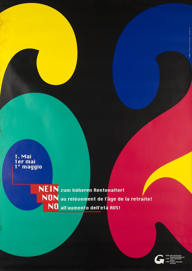 62, 1. Mai, Nein zum höheren Rentenalter!