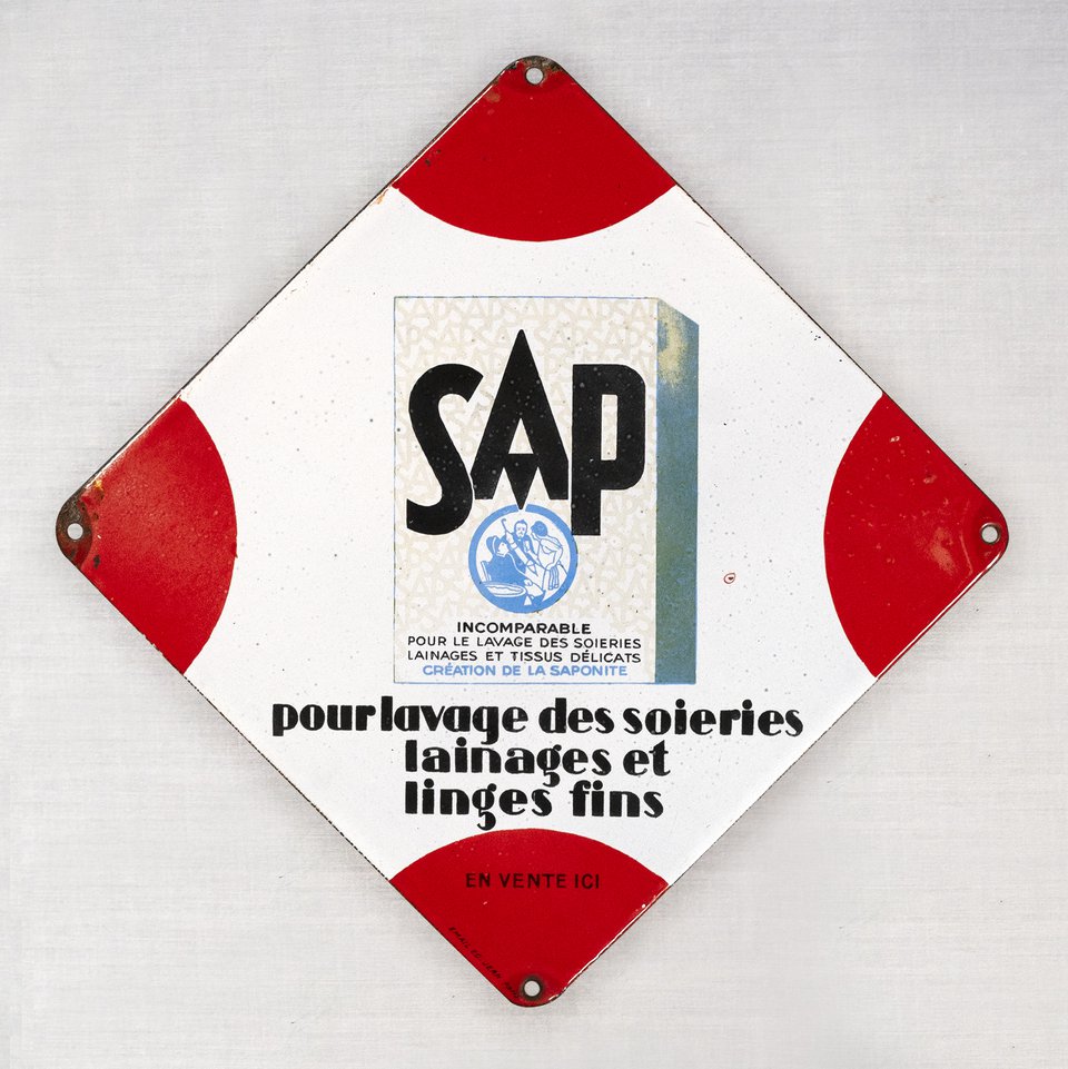 SAP, Pour lavage des soieries lainages et linges fins – Affiche ancienne – ANONYMOUS – 1930