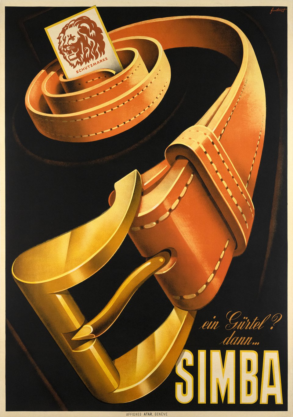 Simba – Vintage poster – Noel FONTANET – 1930