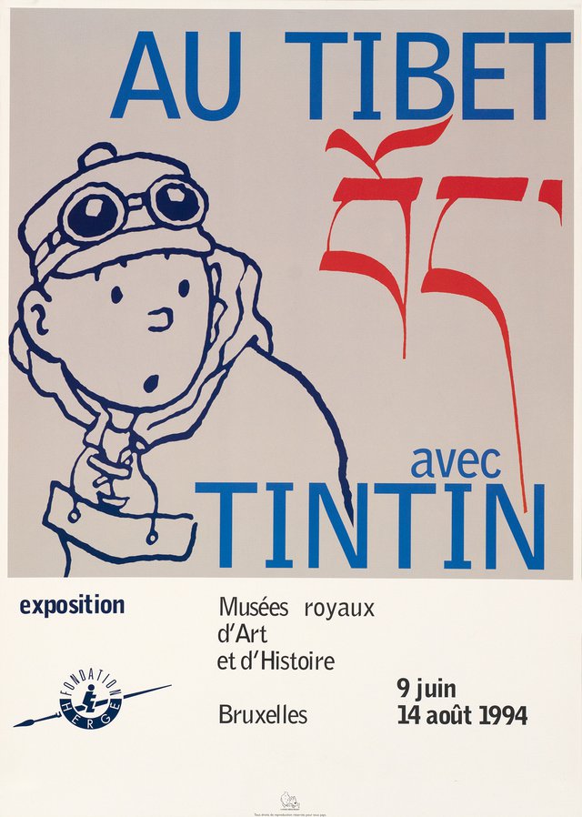 Au Tibet avec Tintin, Musée royaux d'Art et d'Histoire, Bruxelles