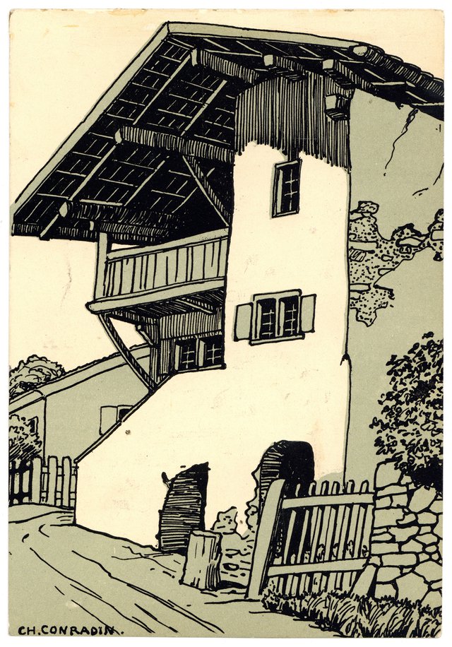 Maison paysanne à Cazis, Carte Mono