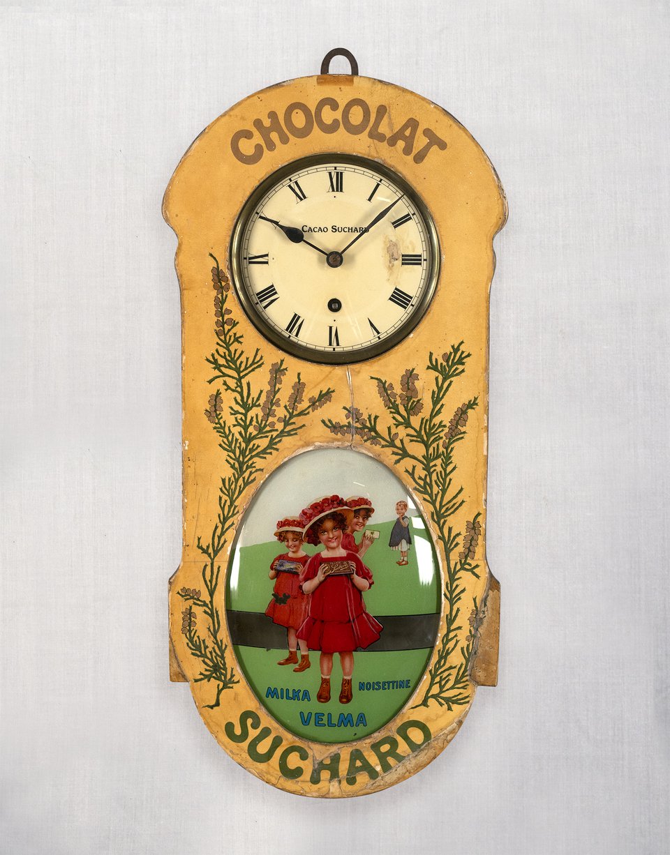 Horloge Chocolat Suchard – Affiche ancienne – ANONYMOUS – 1905