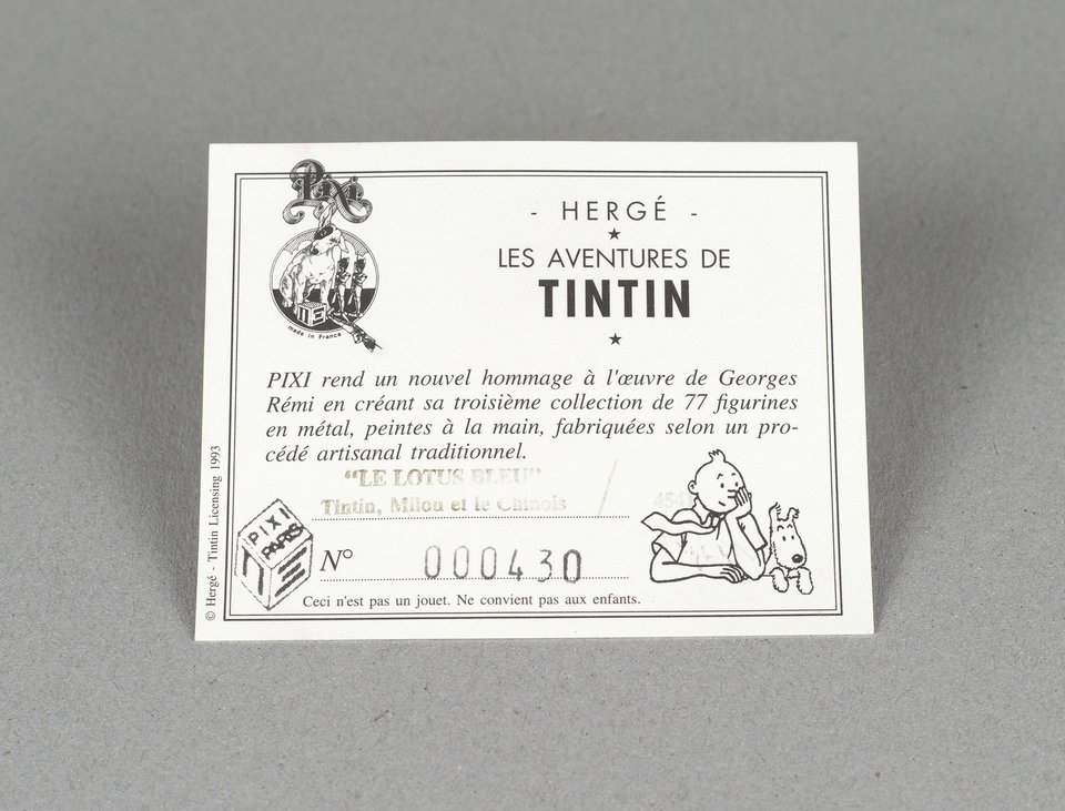 Le Lotus Bleu, Tintin Milou et le Chinois, Pixi