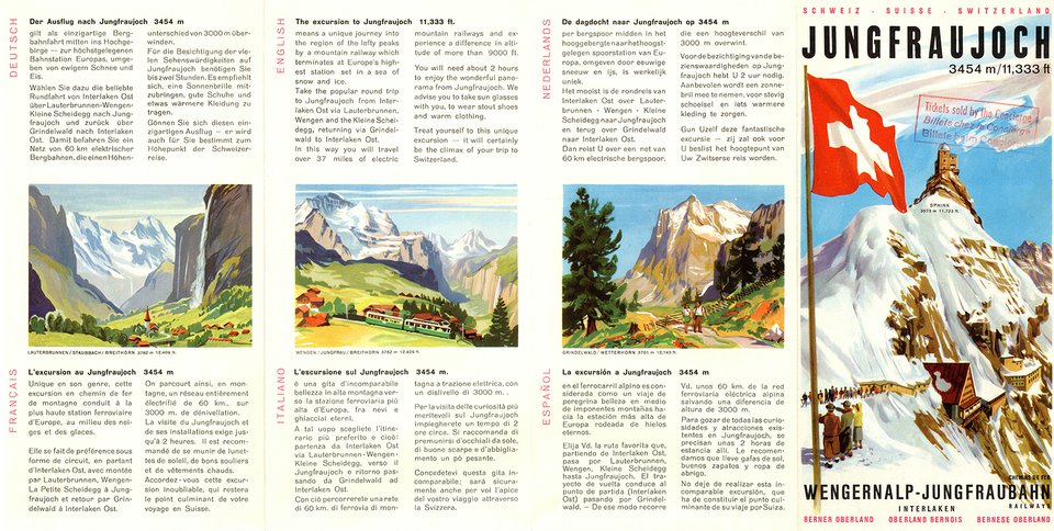 Jungfraujoch et Kleine Scheidegg, Suisse