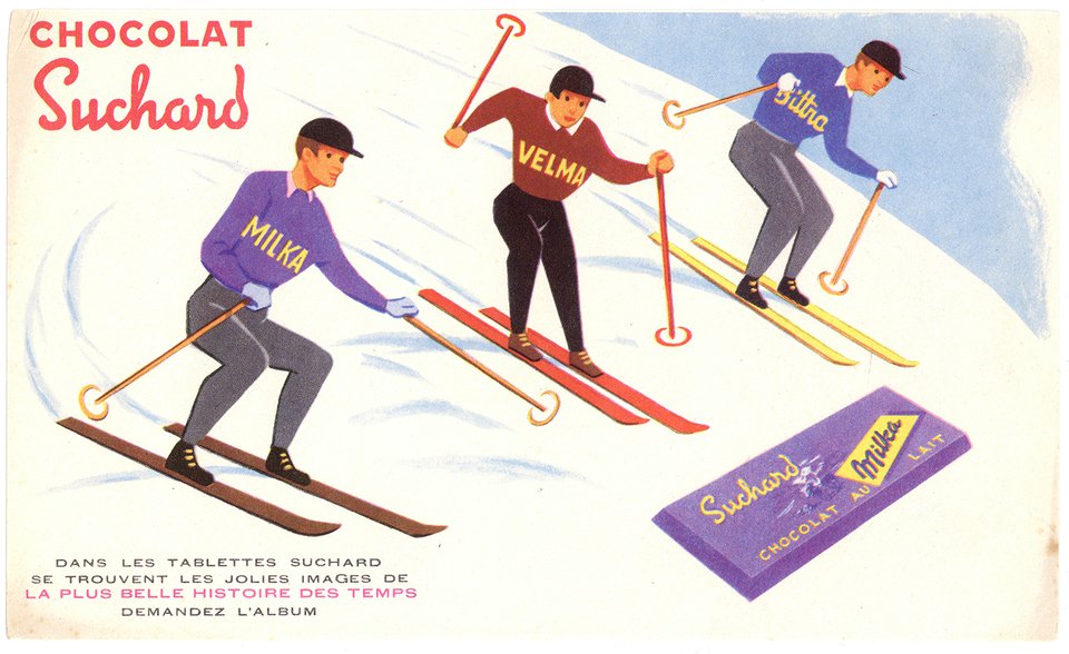 Chocolat Suchard – Affiche ancienne – ANONYMOUS – 1950