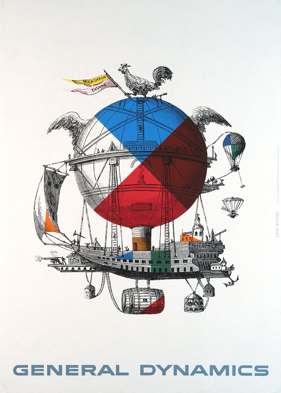 General Dynamics – Affiche ancienne – Erik NITSCHE – 1960