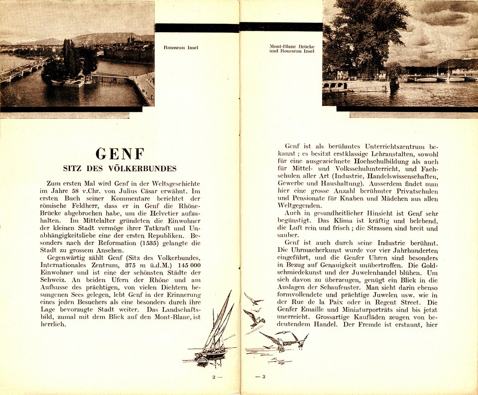 Genf, Sitz des Völkerbundes