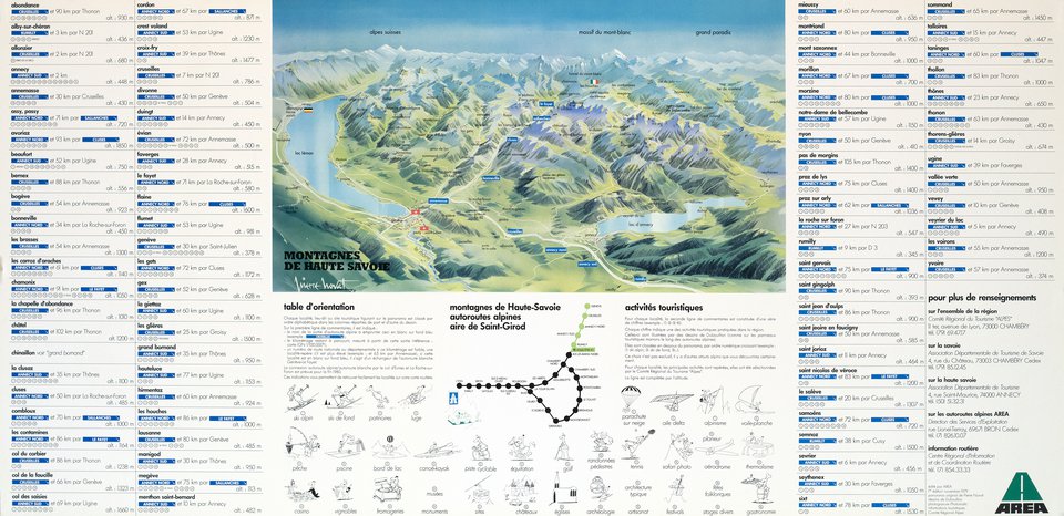 Montagnes de Haute-Savoie – Vintage poster – Pierre NOVAT – 1990
