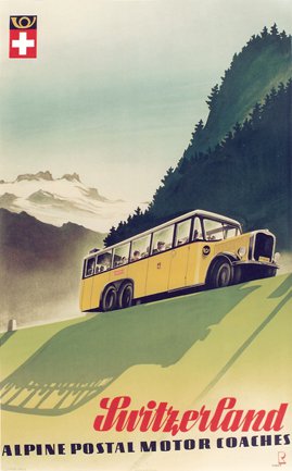 Alpine postal motor coaches, Switzerland