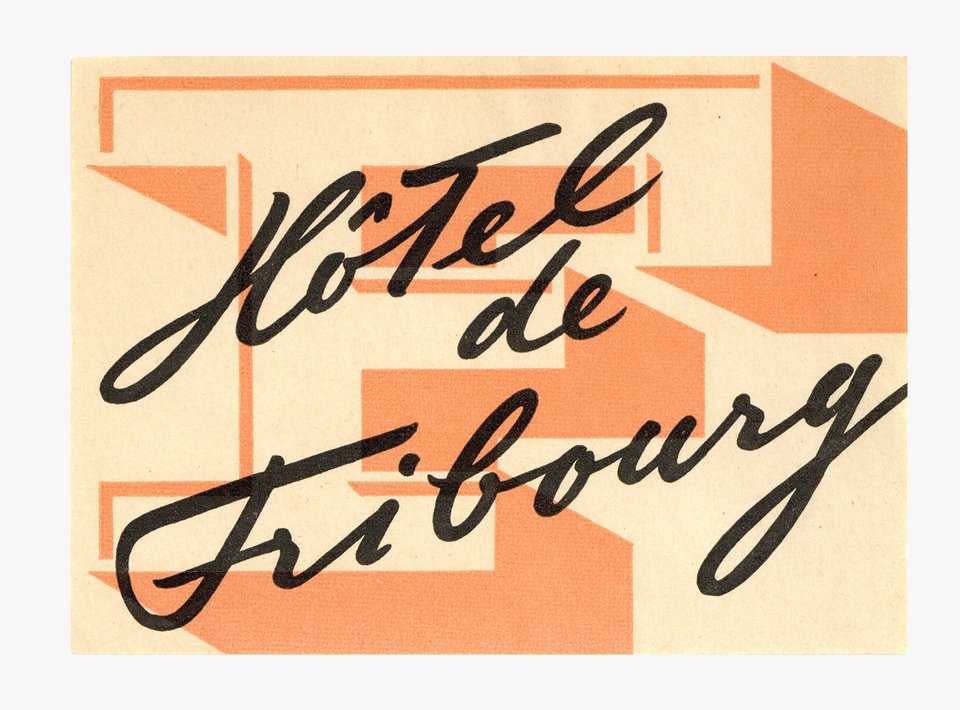 Hôtel de Frigourg – Vintage poster – ANONYMOUS – None