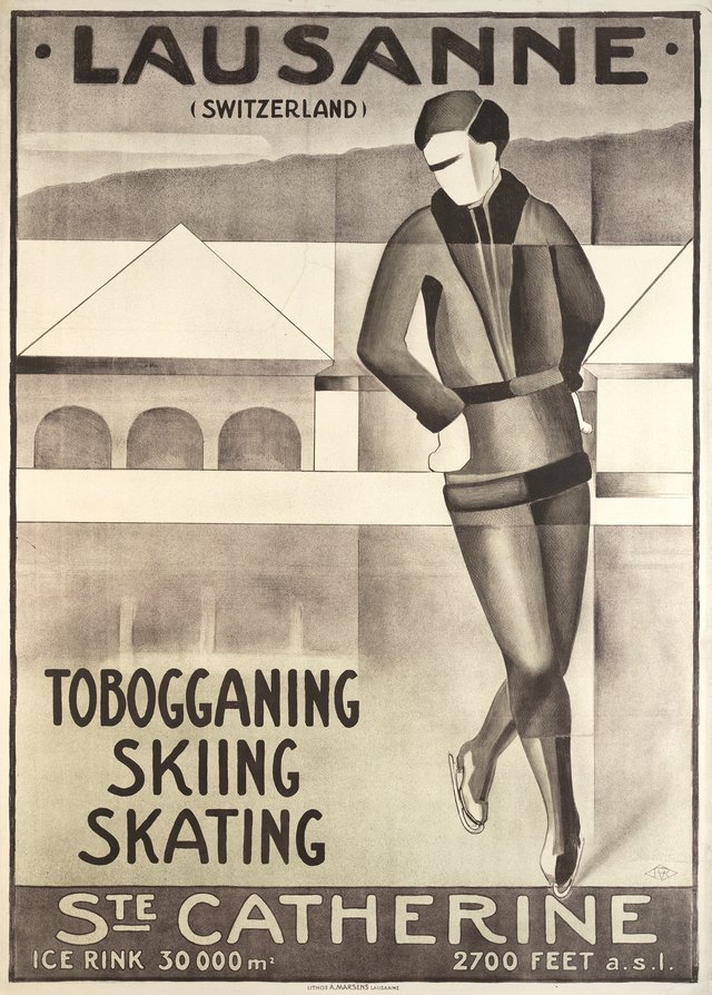 Lausanne, luge patin ski à Ste Catherine