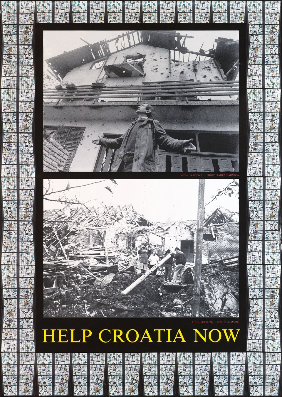 Help Croatia Now – Affiche ancienne – A. SMAIC – 1991