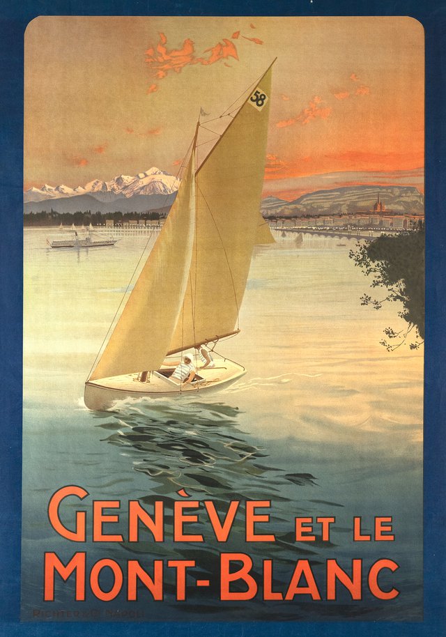Genève et le Mont-Blanc