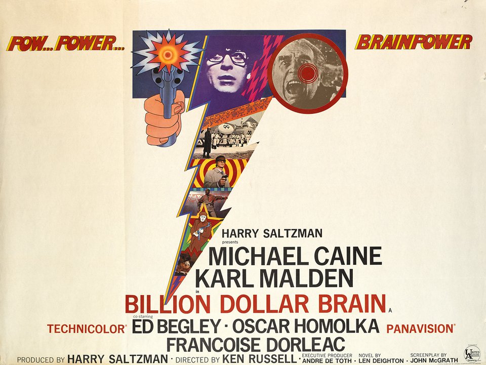 Billion Dollar Brain – Affiche ancienne – ANONYMOUS – 1967