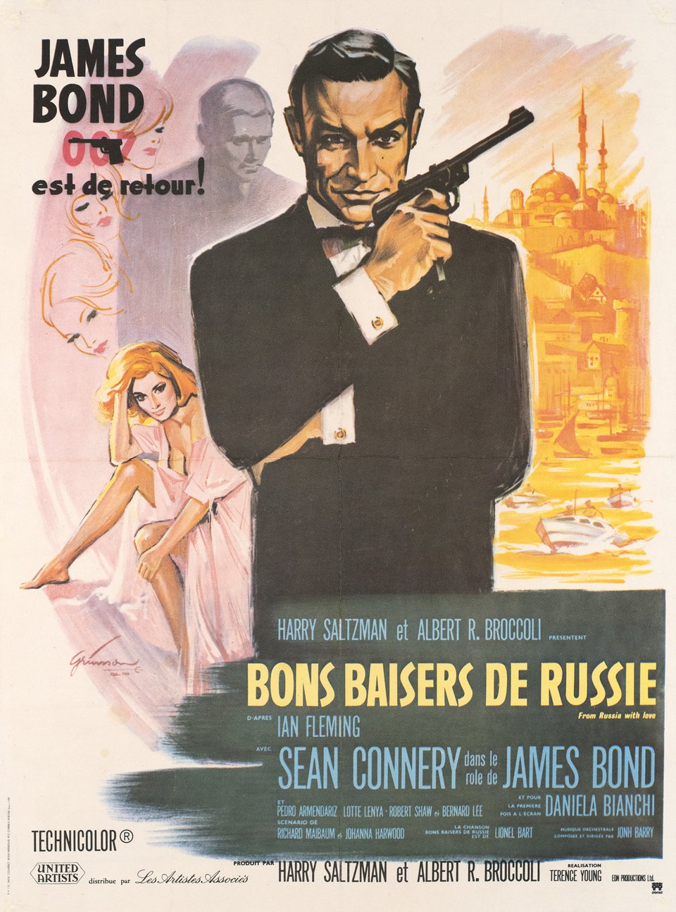 James Bond 007, Bons Baisers de Russie – Affiche ancienne – Renato FRATINI, Boris GRINSSON – None
