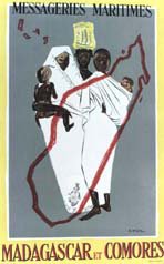 Messageries Maritimes, Madagascar et Comores