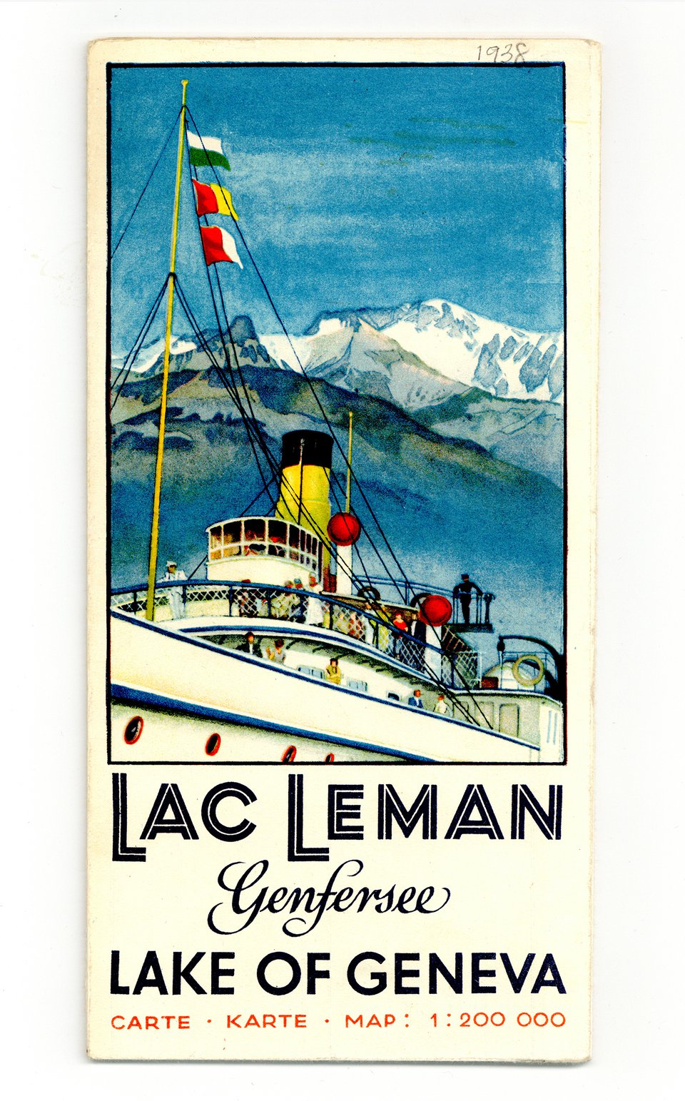Lac Léman – Vintage poster – ANONYMOUS – 1938