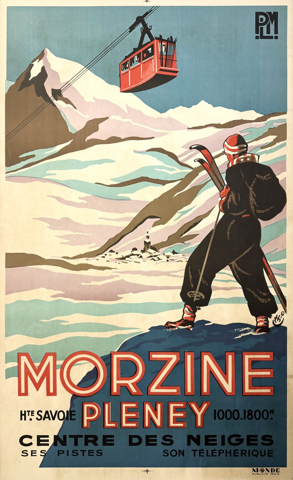 Morzine Pleney, Hte Savoie – Vintage poster – THIO – 1935