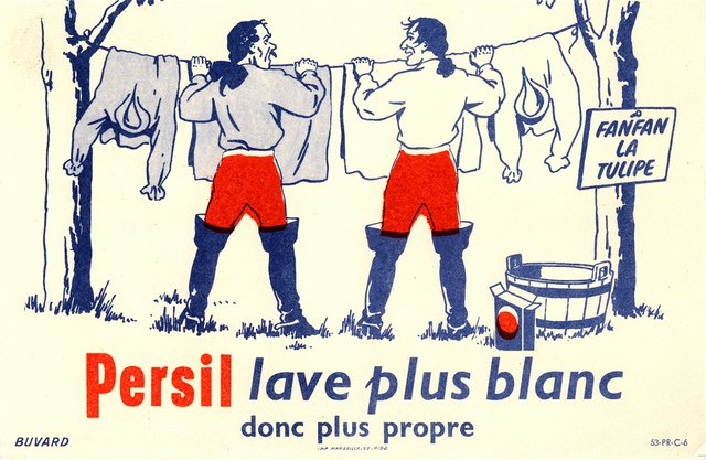 Persil lave plus blanc donc plis propre