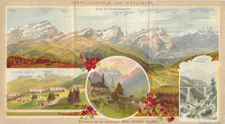 Bex-Gryon-Villars, Chemin de fer électrique à crémaillère, Prospectus