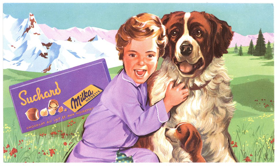 Chocolat Suchard – Vintage poster – ANONYMOUS – 1955