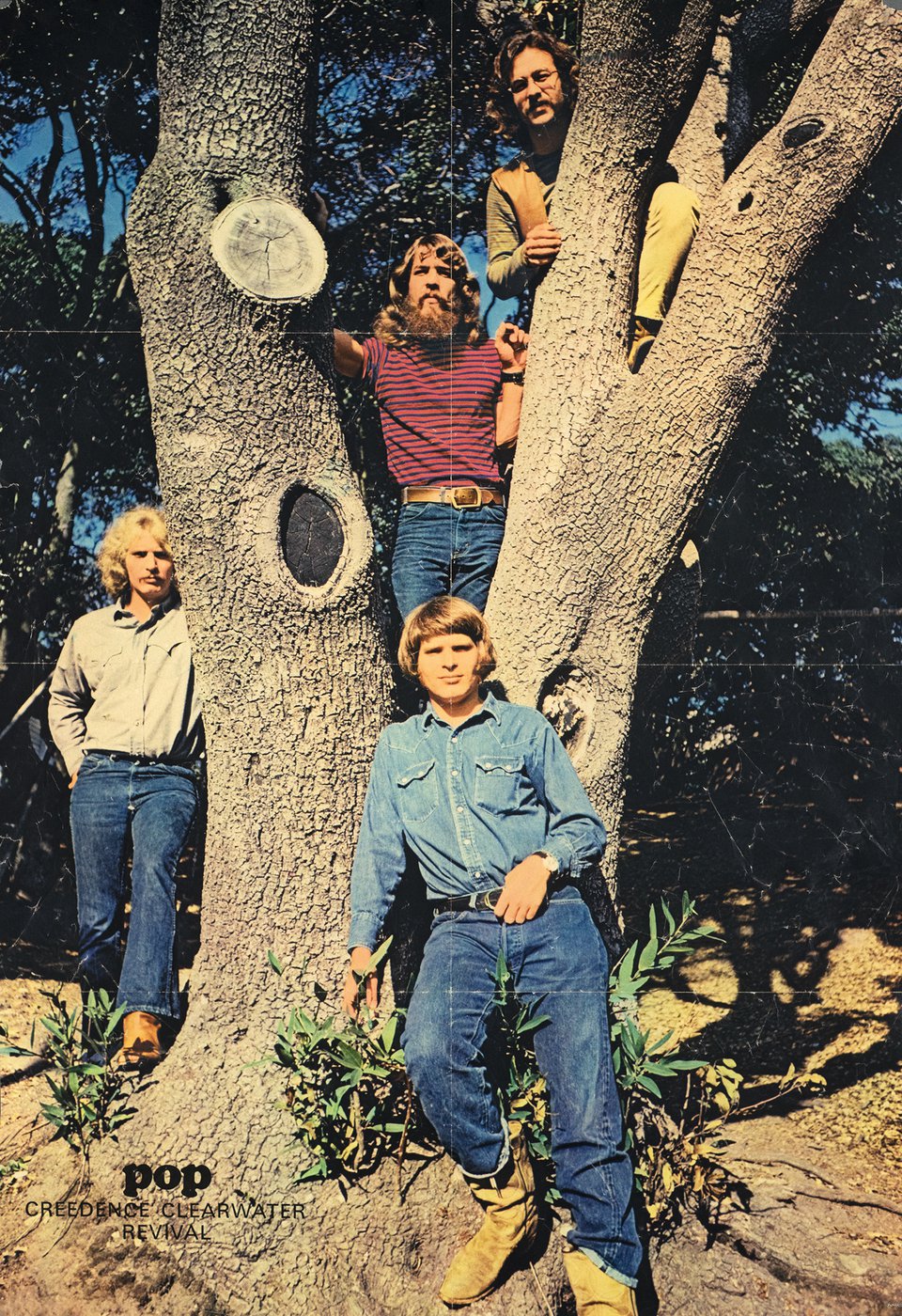 Pop, Creedence Clearwater revival – Vintage poster – ANONYMOUS – 1970