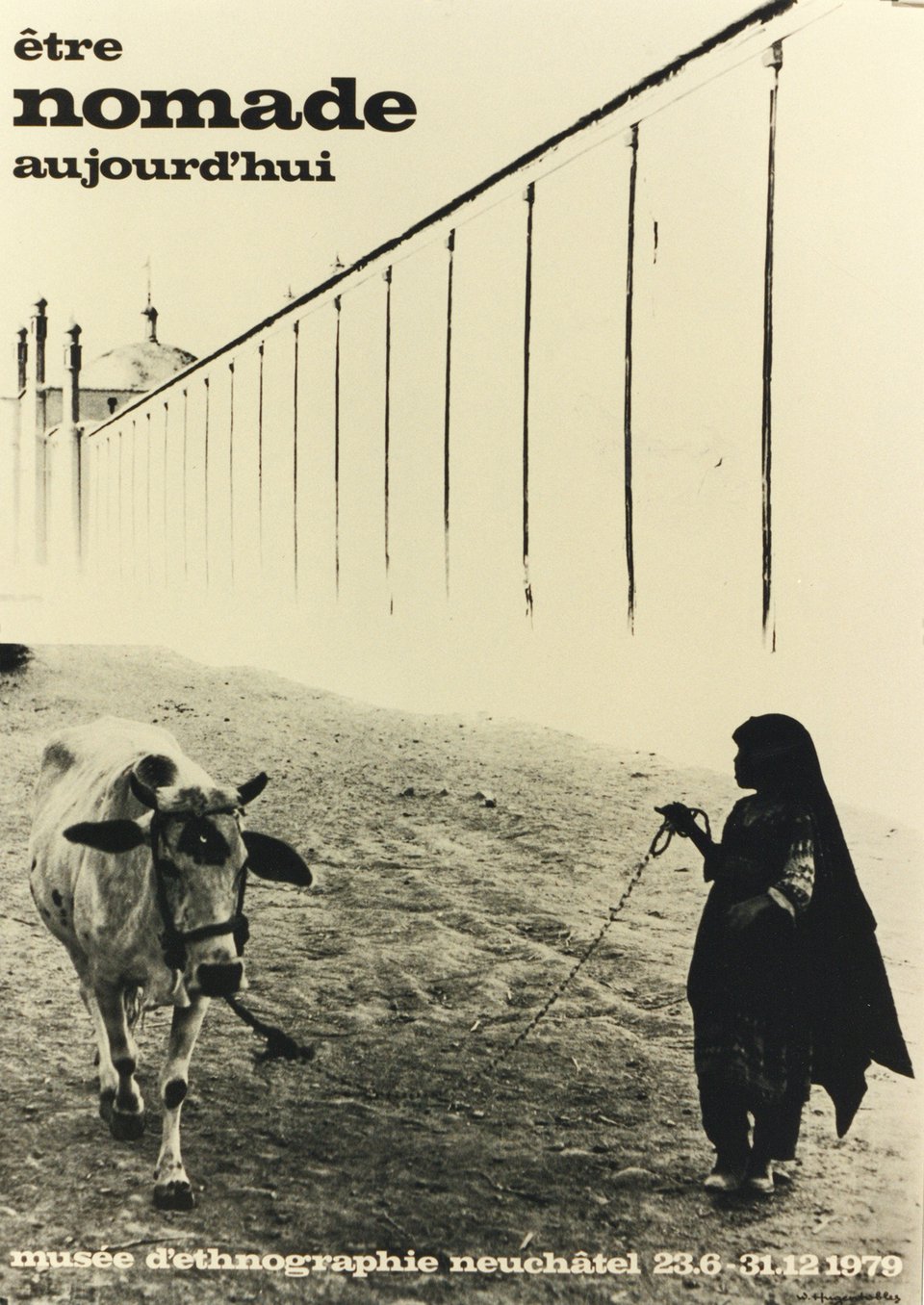 Être nomade aujourd'hui, Musée ethno – Affiche ancienne – Iwan Edwin HUGENTOBLER – 1979