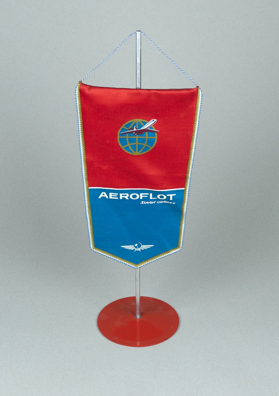 Aeroflot, Soviet Airlines fanion – Affiche ancienne – ANONYMOUS – 1965