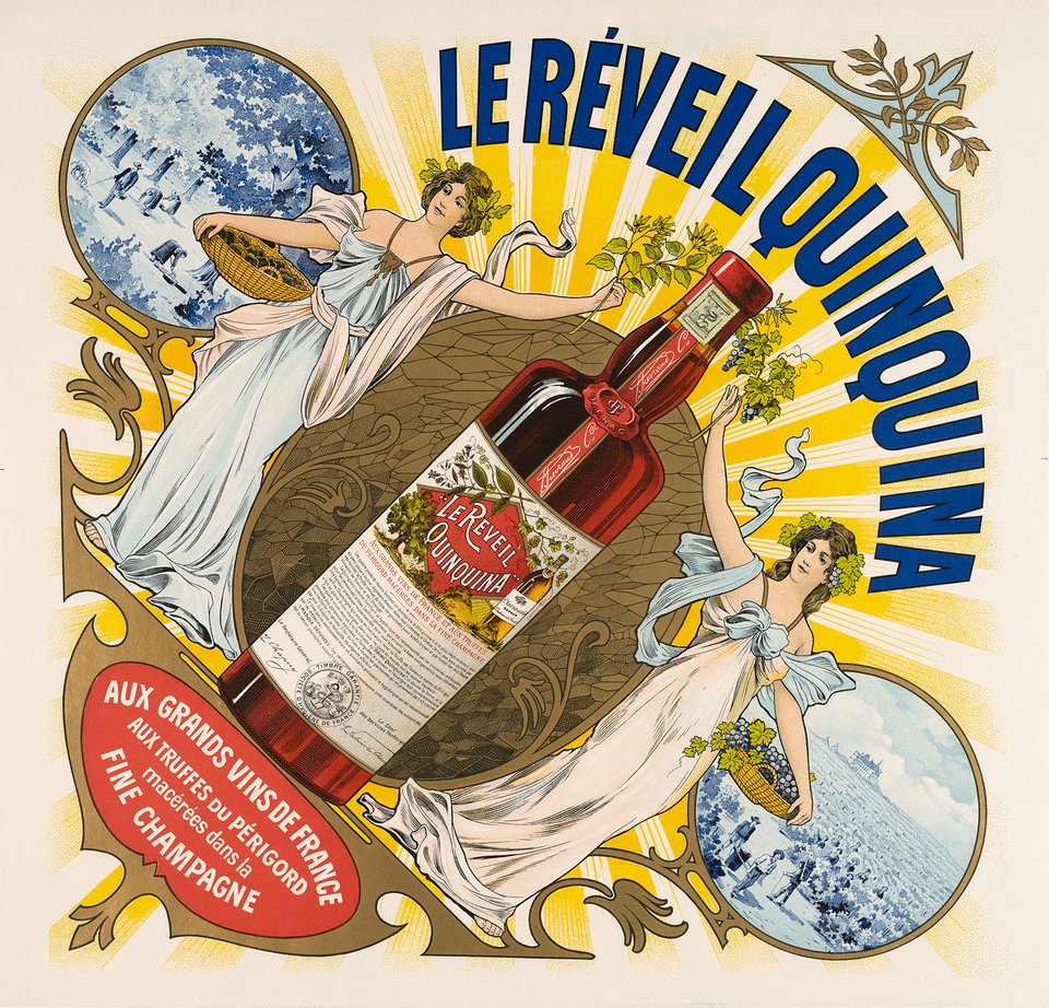 Le Réveil Quinquina – Vintage poster – ANONYMOUS – 1900