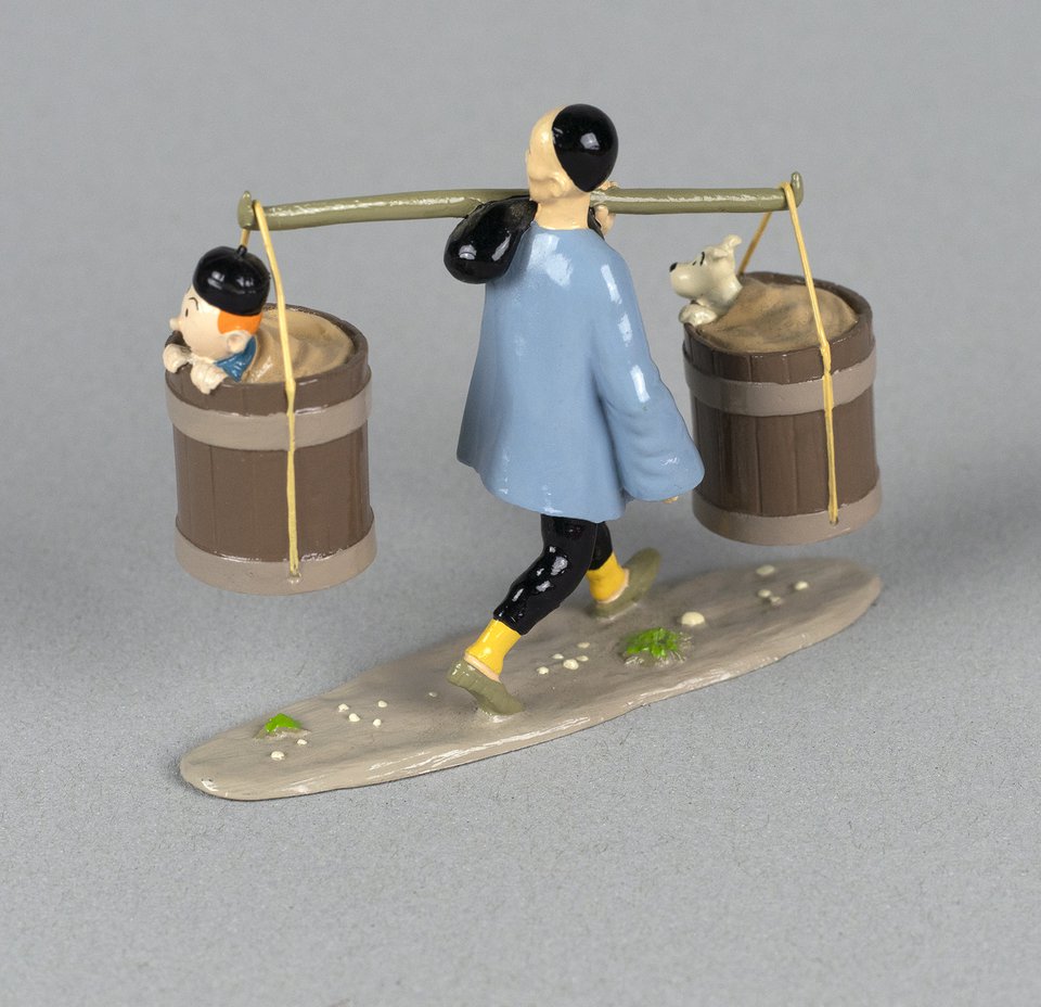 Le Lotus Bleu, Tintin Milou et le Chinois, Pixi