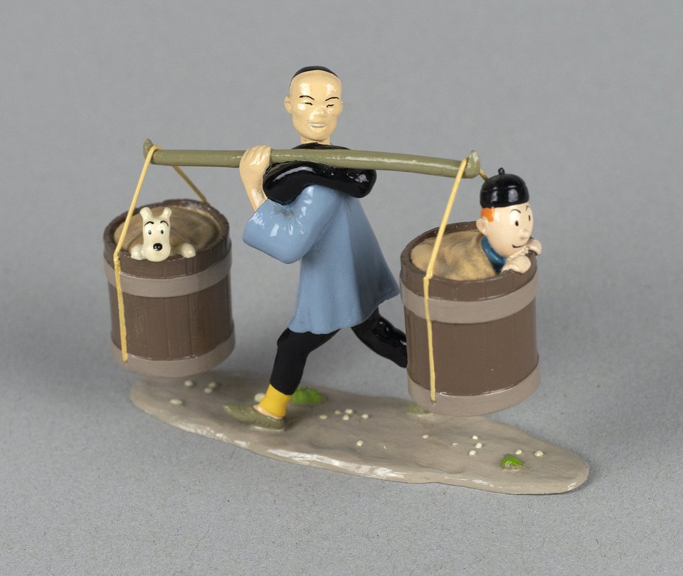 Le Lotus Bleu, Tintin Milou et le Chinois, Pixi