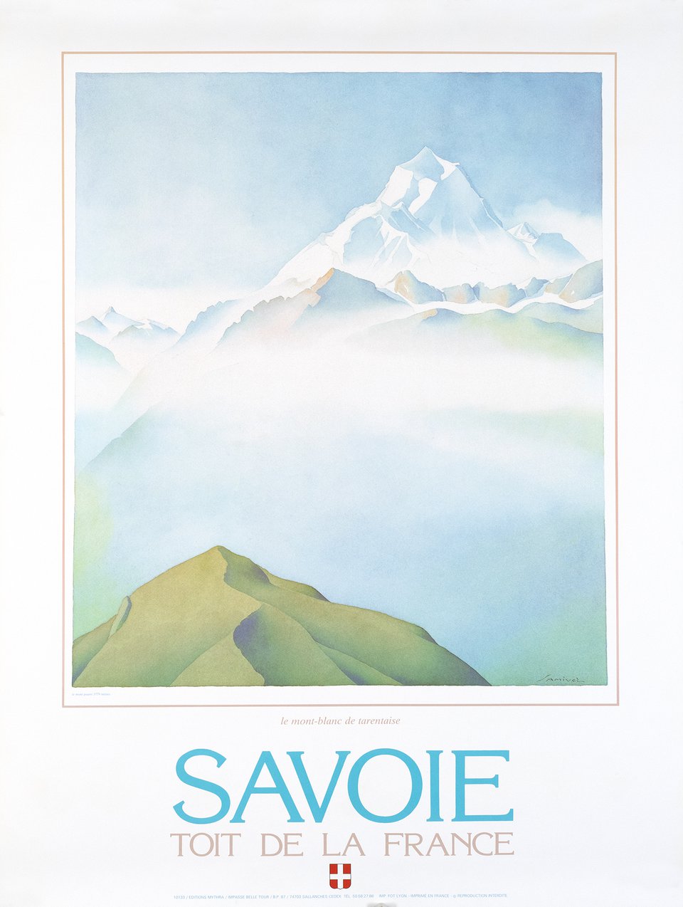 Savoie, toit de la France – Vintage poster – SAMIVEL – 1980