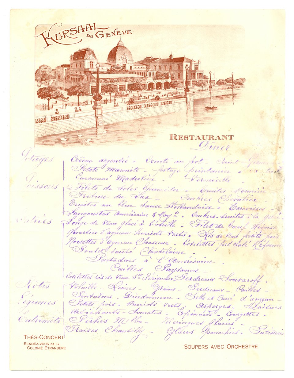 Kursaal de Genève. – Affiche ancienne – ANONYMOUS – 1930