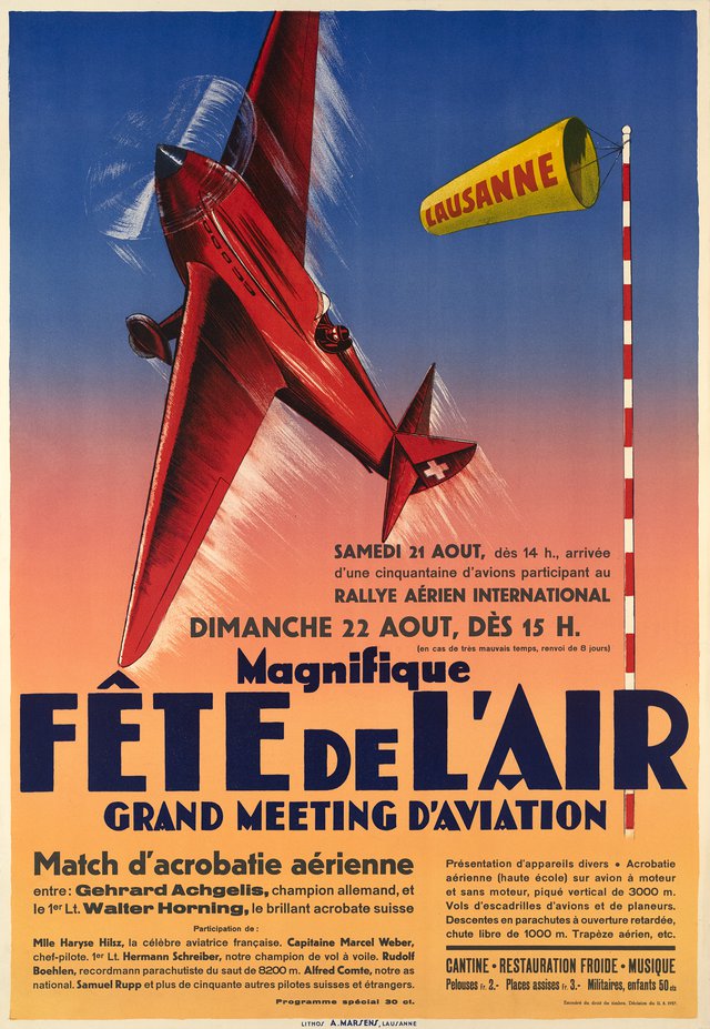 Lausanne, Fête de l'air.