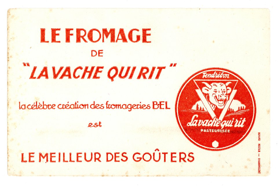 Le fromage de "la Vache qui rit" – Affiche ancienne – ANONYMOUS – 1950